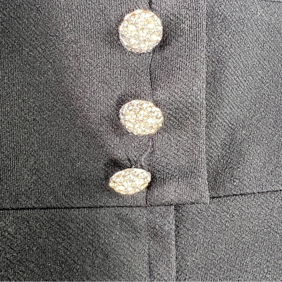 TRENDS BY JERRIE LURIE. Vintage 1960’s Black textured polyester cocktail dress - Picture 8 of 9